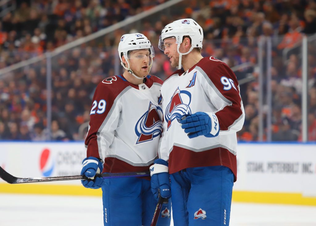 Nathan Mackinnon and Mikko Rantanen