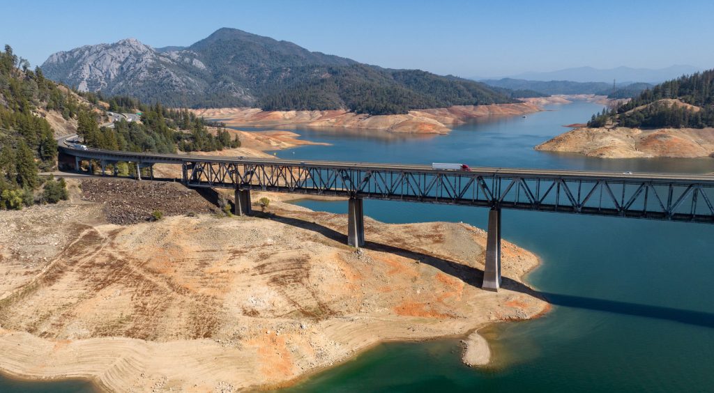 California reservoir update Trump visits
