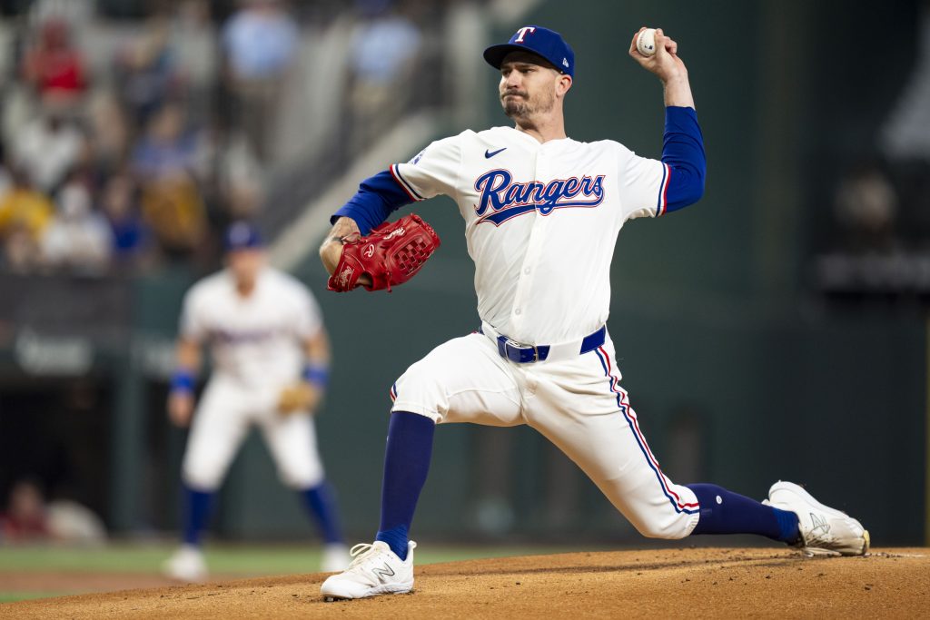 Texas Rangers pitcher Andrew Heaney