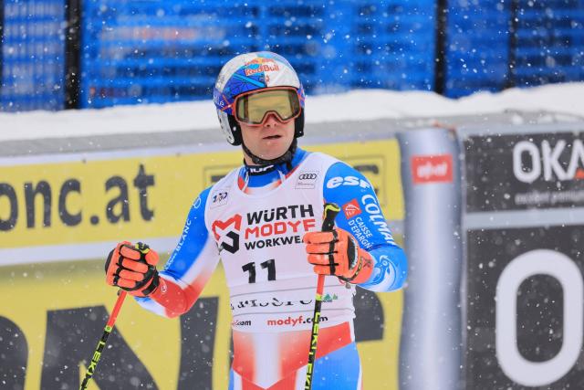 Coupe du monde : Alexis Pinturault s'entraîne en vue du super-G de Kitzbühel, le 24 janvier