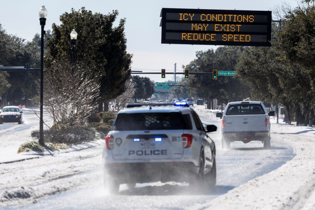 icy roads south carolina