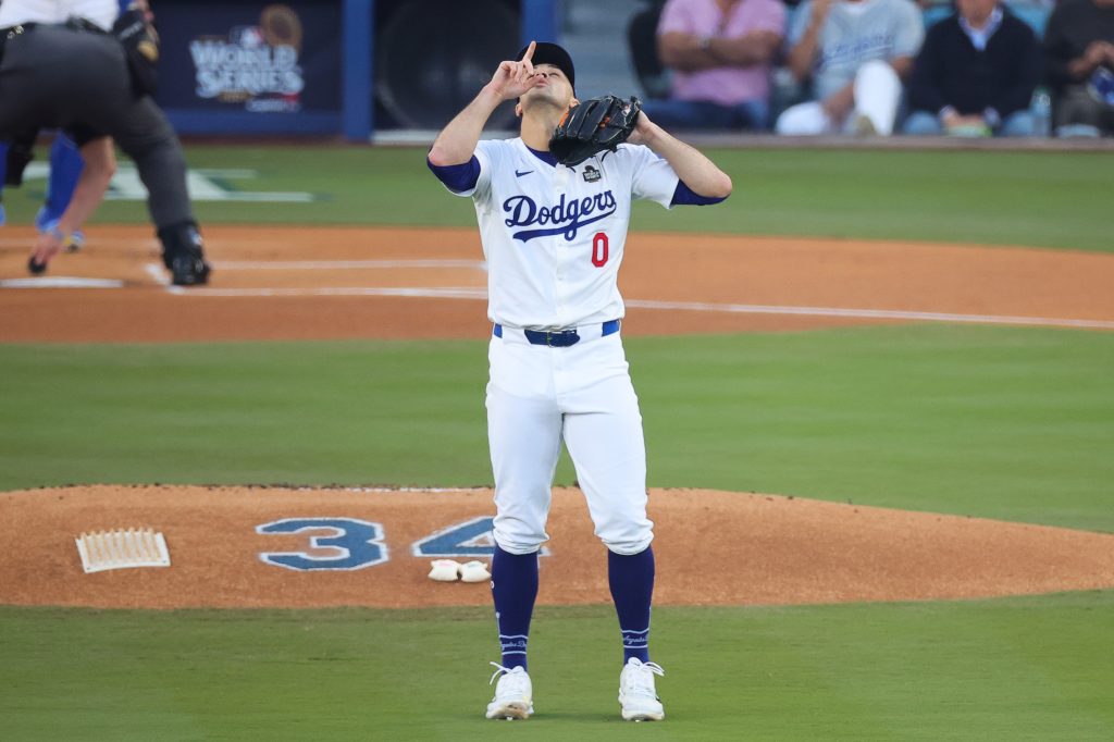 Los Angeles Dodgers pitcher Jack Flaherty
