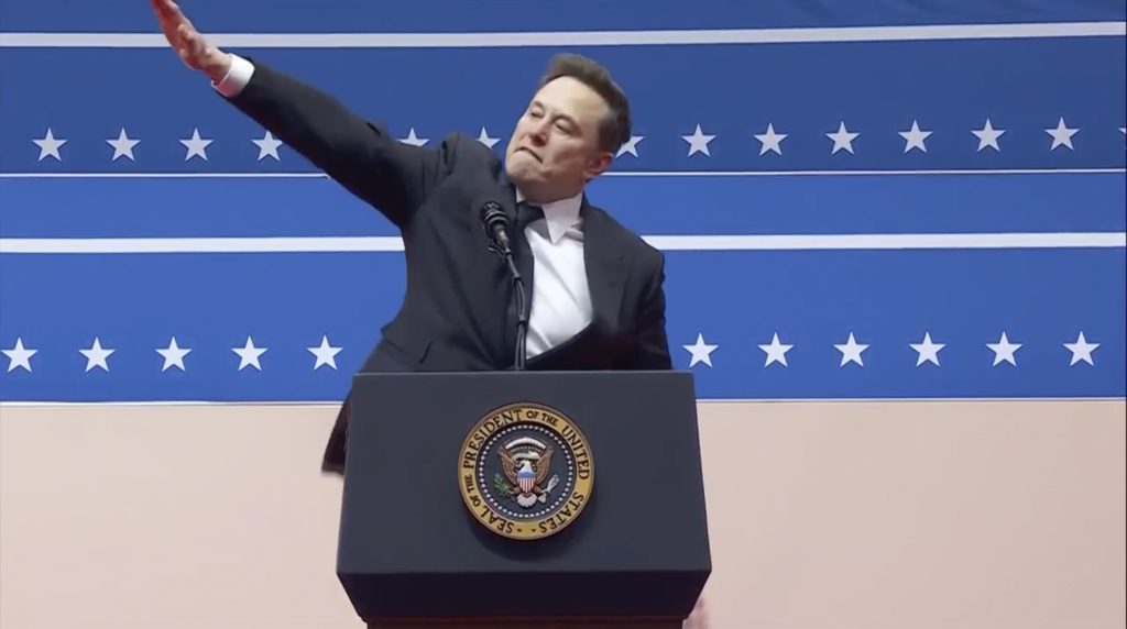 elon musk salute