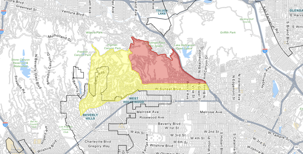 "Explosive" Sunset Fire prompts evacuation order in Hollywood Hills: Map