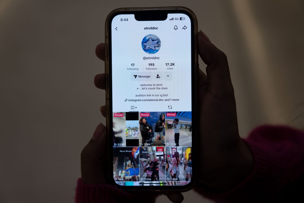 TikTok on phone