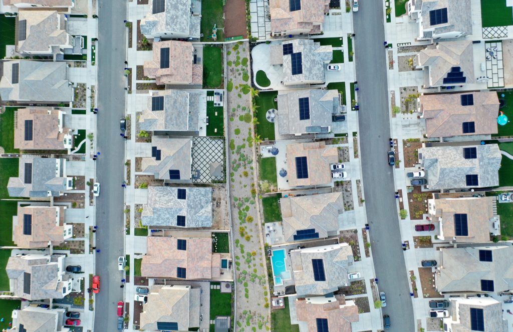 Aerial View Homes California