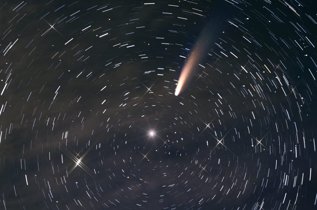 comet in sky