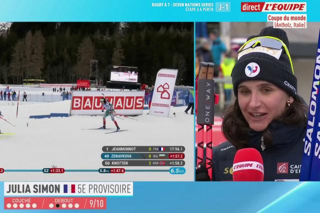Julia Simon après le sprint d'Antholz : « Ma plus belle course de la saison »