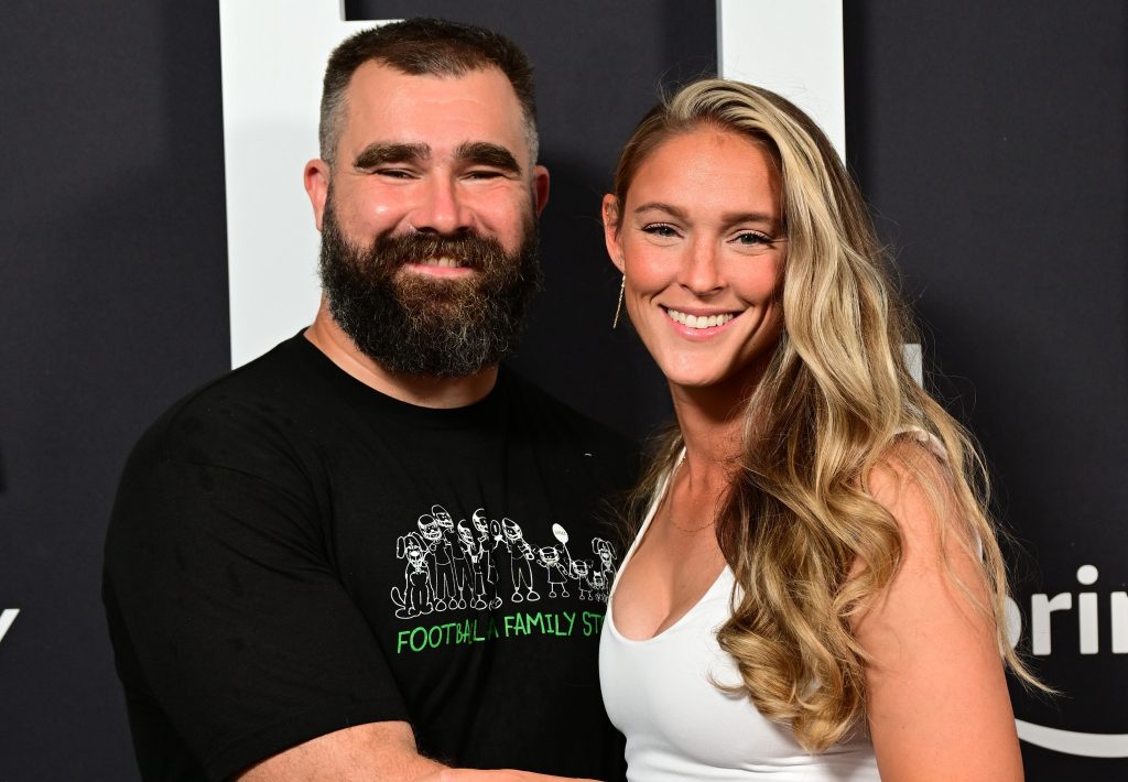 Jason Kelce and Kylie Kelce