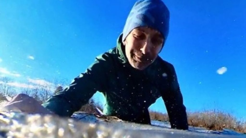 La glace se brise sous ses patins : l’ex-champion olympique Vincent Defrasne victime d’une belle frayeur