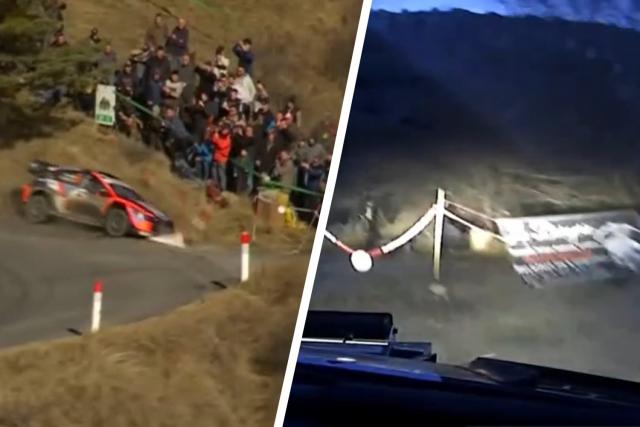 Le copier-coller de Thierry Neuville, sorti de la route deux fois dans le même virage au Rallye Monte-Carlo