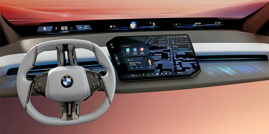 Le tableau de bord panoramique de BMW au CES Las Vegas