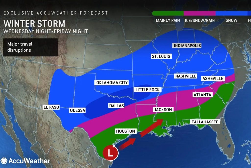 AccuWeather fresh storm map