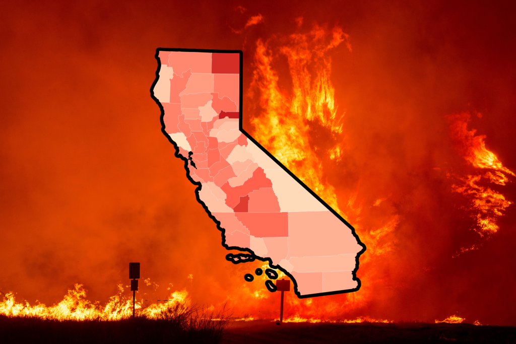 Map shows air quality plummeting in California as Hughes Fire rages