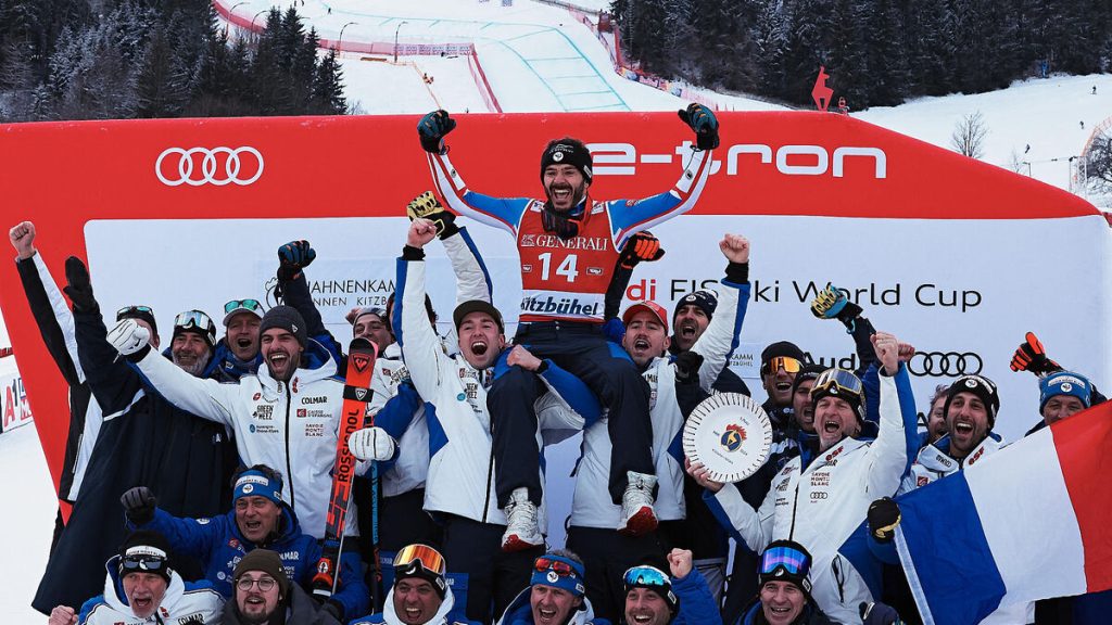 « Notre Cyp’, il nous manque à la folie » : à Kitzbühel, Cyprien Sarrazin dans toutes les têtes bleues