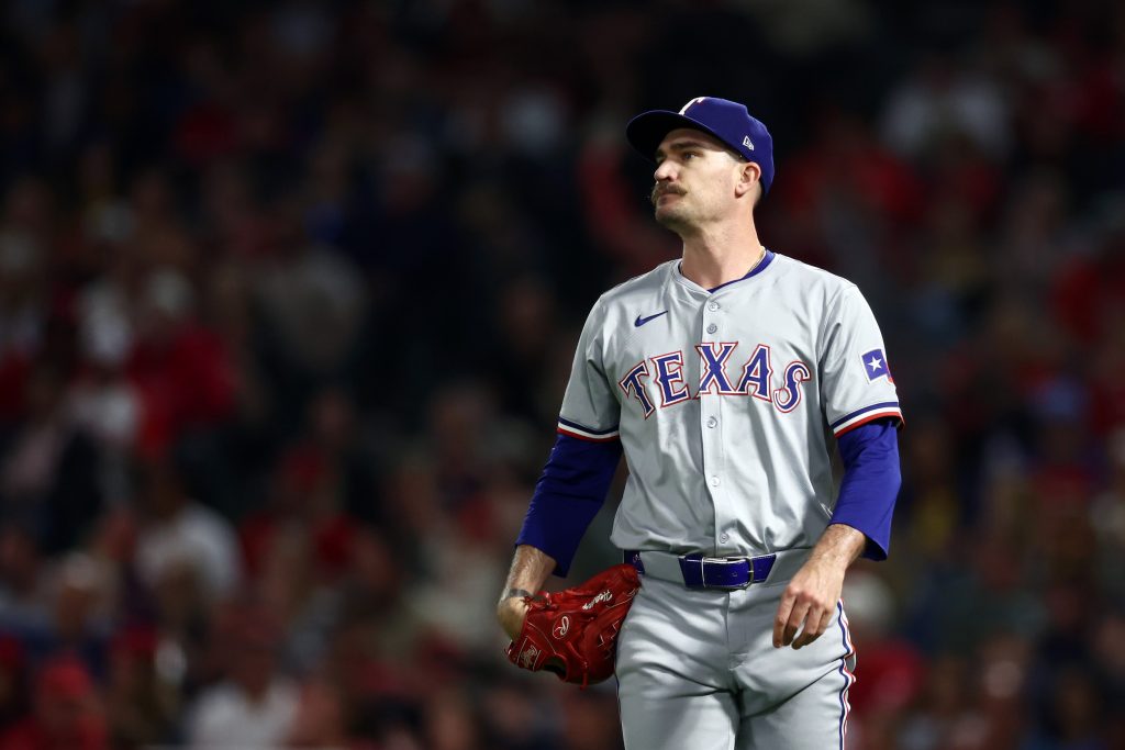 Texas Rangers pitcher Andrew Heaney