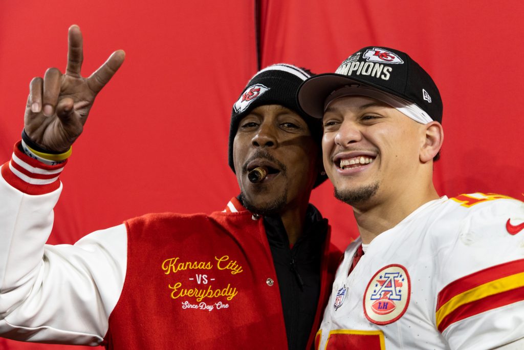 Patrick Mahomes and his father
