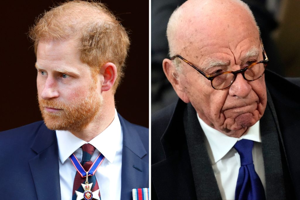 Prince Harry and Rupert Murdoch
