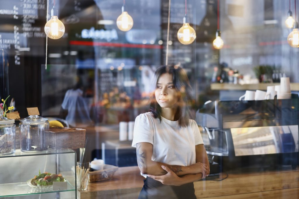 Frustrated restaurant server