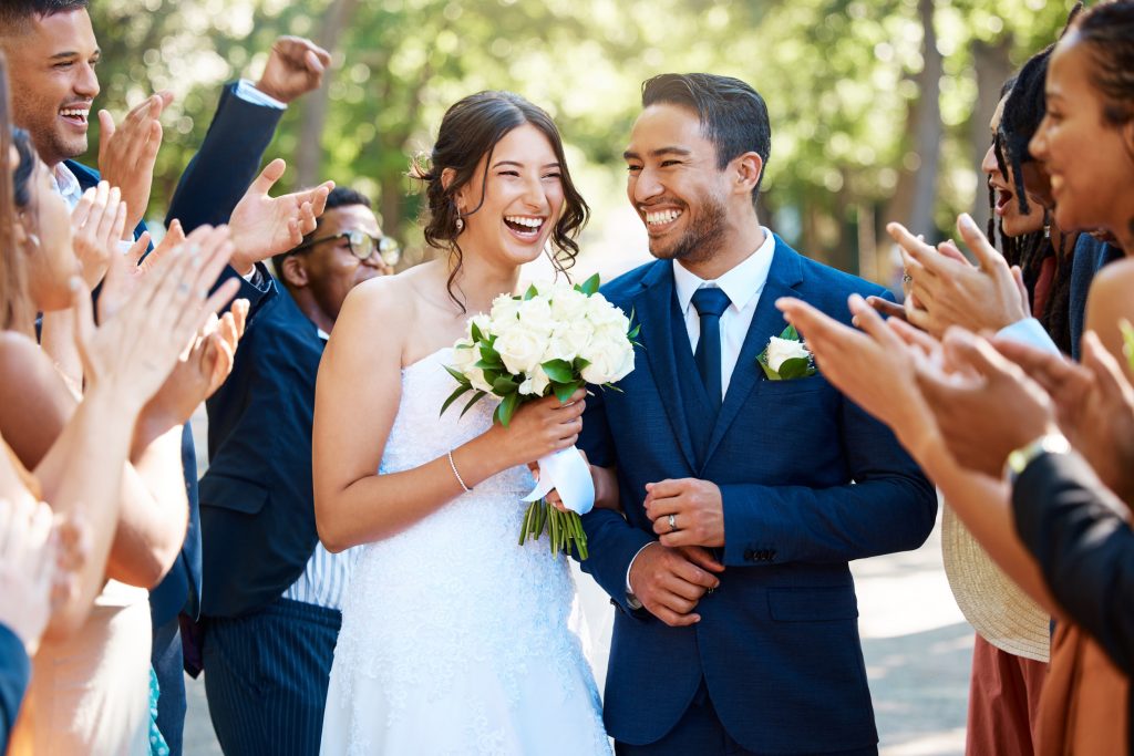 Couple getting married