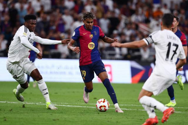 Supercoupe d'Espagne : Le but bluffant de Lamine Yamal qui répond à Kylian Mbappé dans le Clasico en vidéo