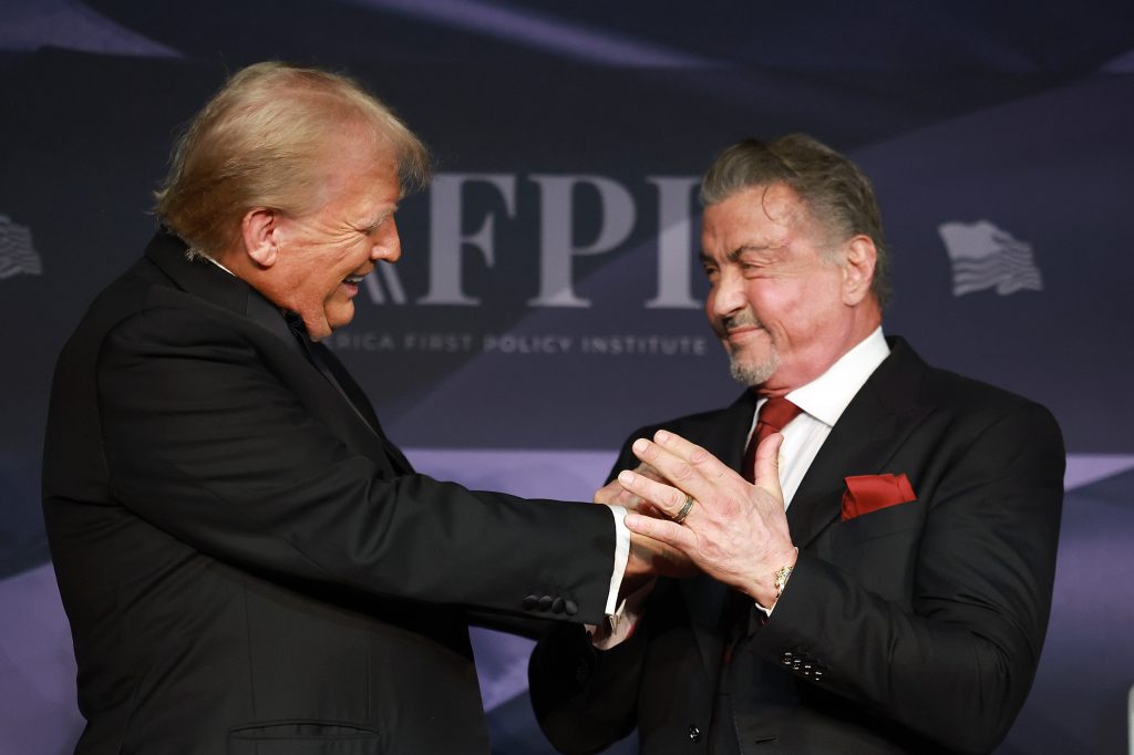 Donald Trump Hollywood Ambassadors Stallone Gibson Voight