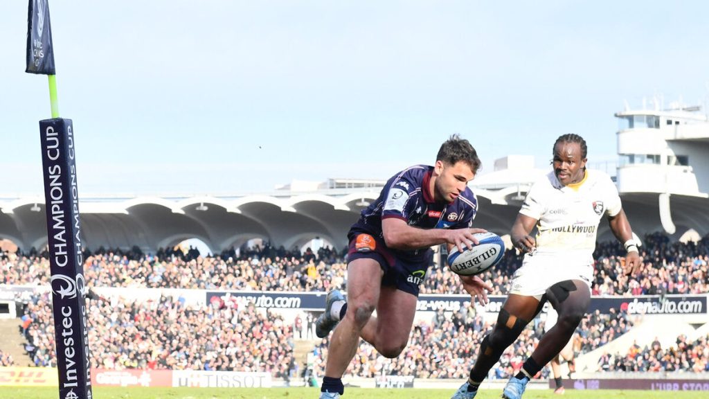 UBB-Sharks (66-12) : Damian Penaud rentre dans l’histoire de la Champions Cup avec son sextuplé