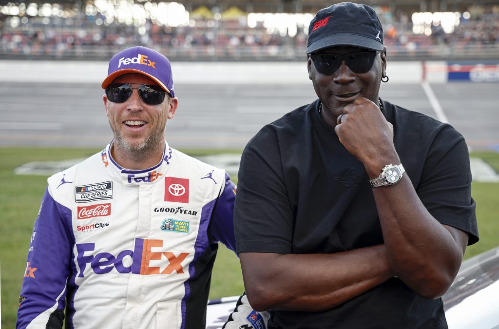 Denny Hamlin and Michael Jordan