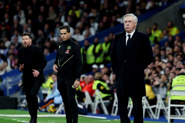 Ancelotti et Simeone en désaccord sur l'arbitrage du derby madrilène