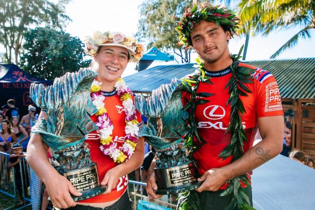 Barron Mamiya et Tyler Wright maîtres du Pipe Pro