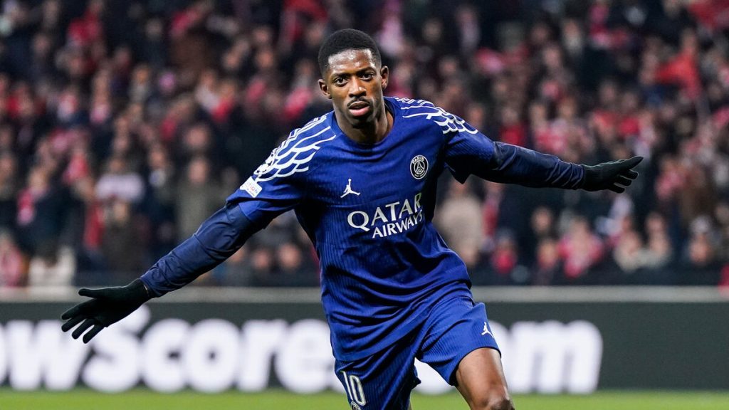 Brest-PSG : les images du doublé d’Ousmane Dembélé