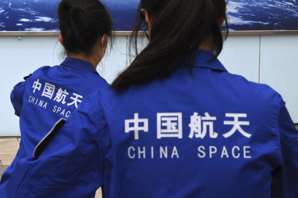 Staff Members at Chinese Satellite Launch Center