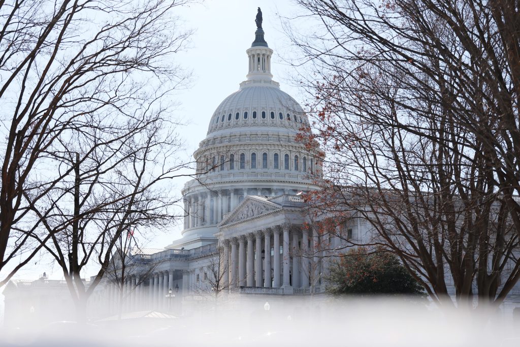 The U.S. Capitol is seen on January 1
