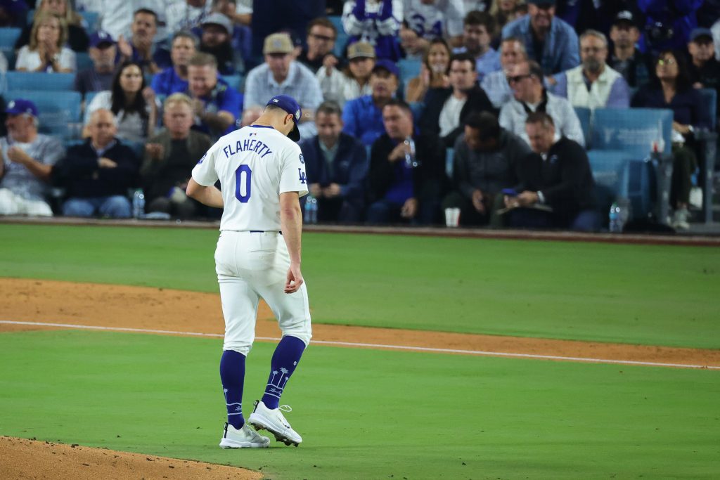 Los Angeles Dodgers pitcher Jack Flaherty