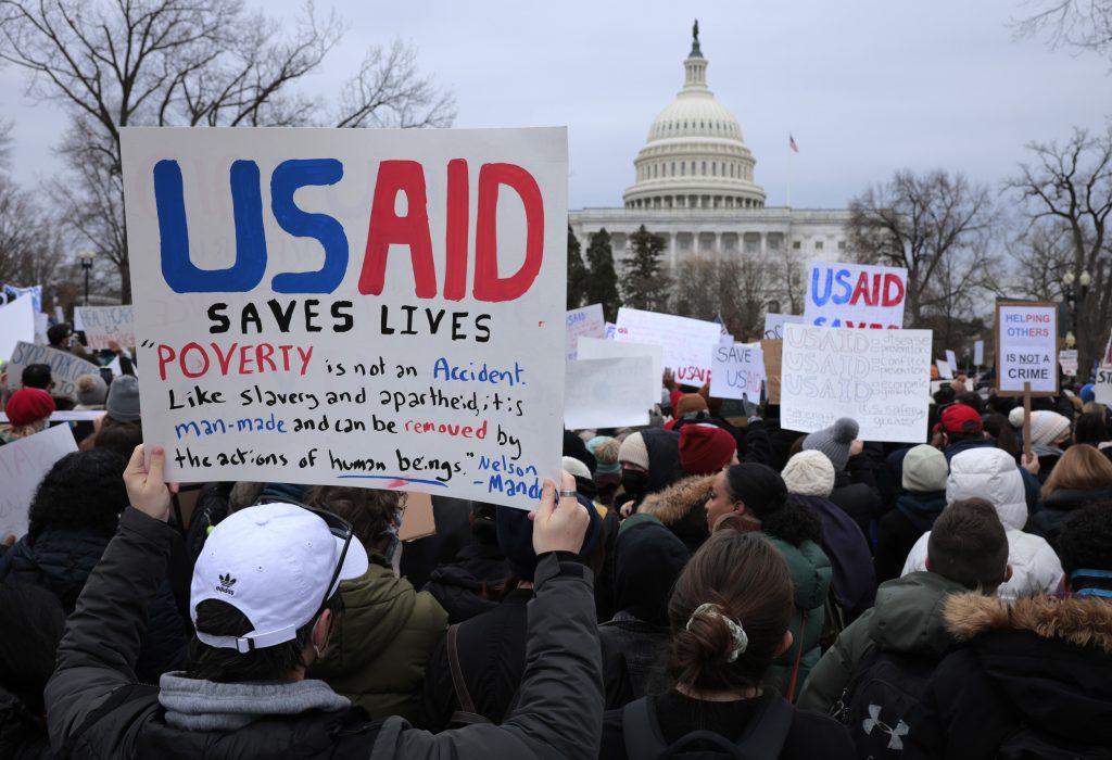 USAID supporters