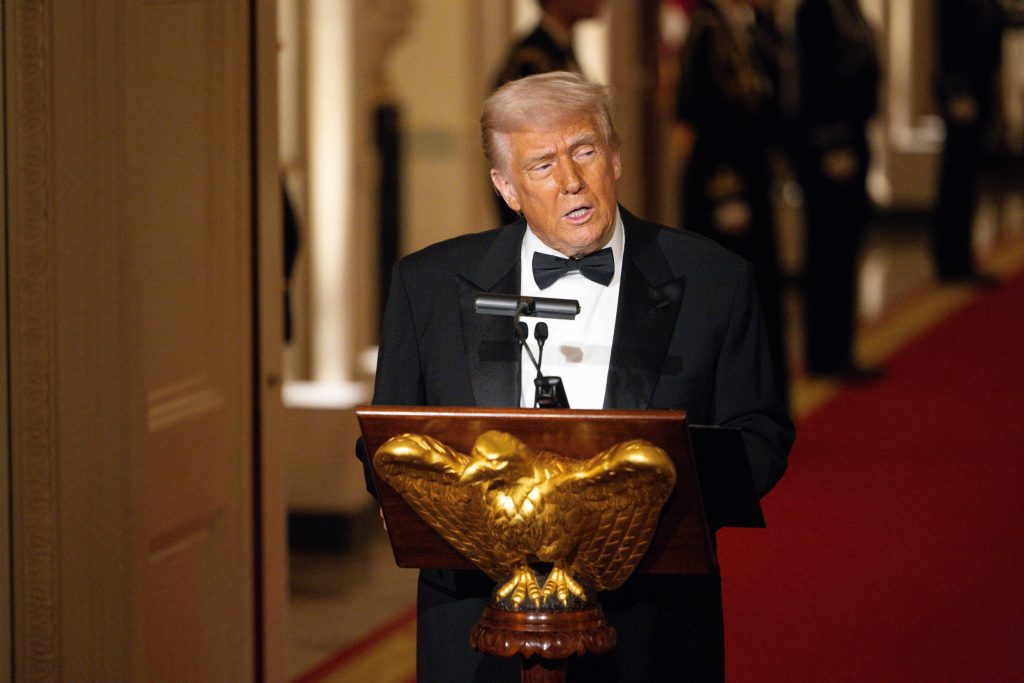 President Donald Trump speaks