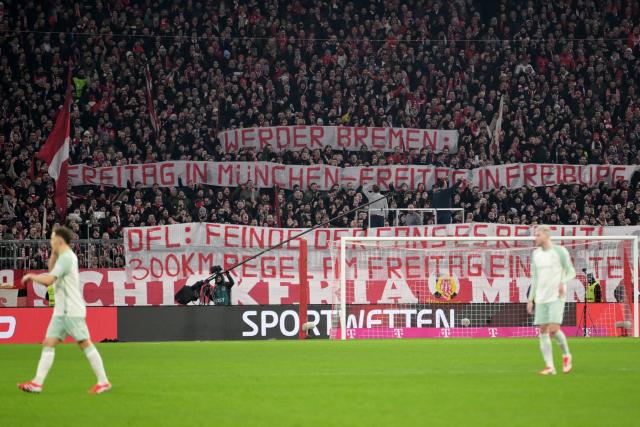 En Allemagne aussi, la programmation de matches le vendredi agace les supporters