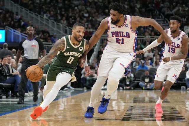 Grâce aux 43 points de Damian Lillard, Milwaukee domine les Philadelphia Sixers de Guerschon Yabusele