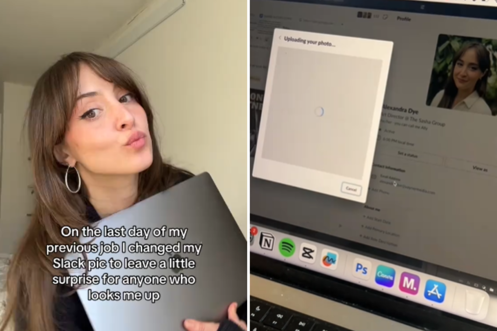 Slack message on last day