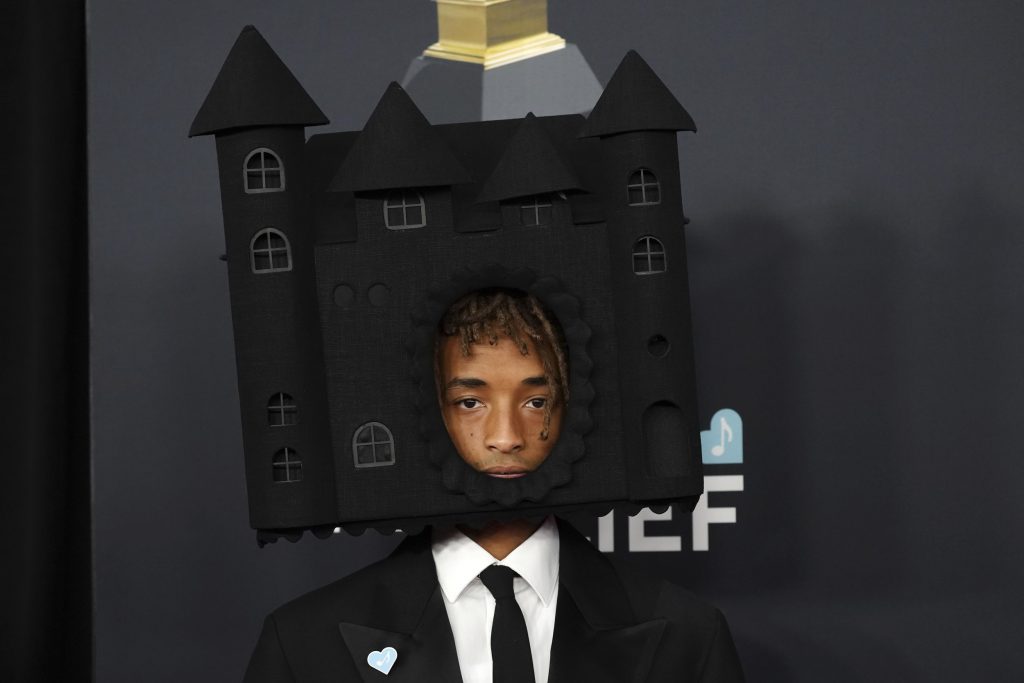 Jaden Smith at Grammys with Castle Outfit