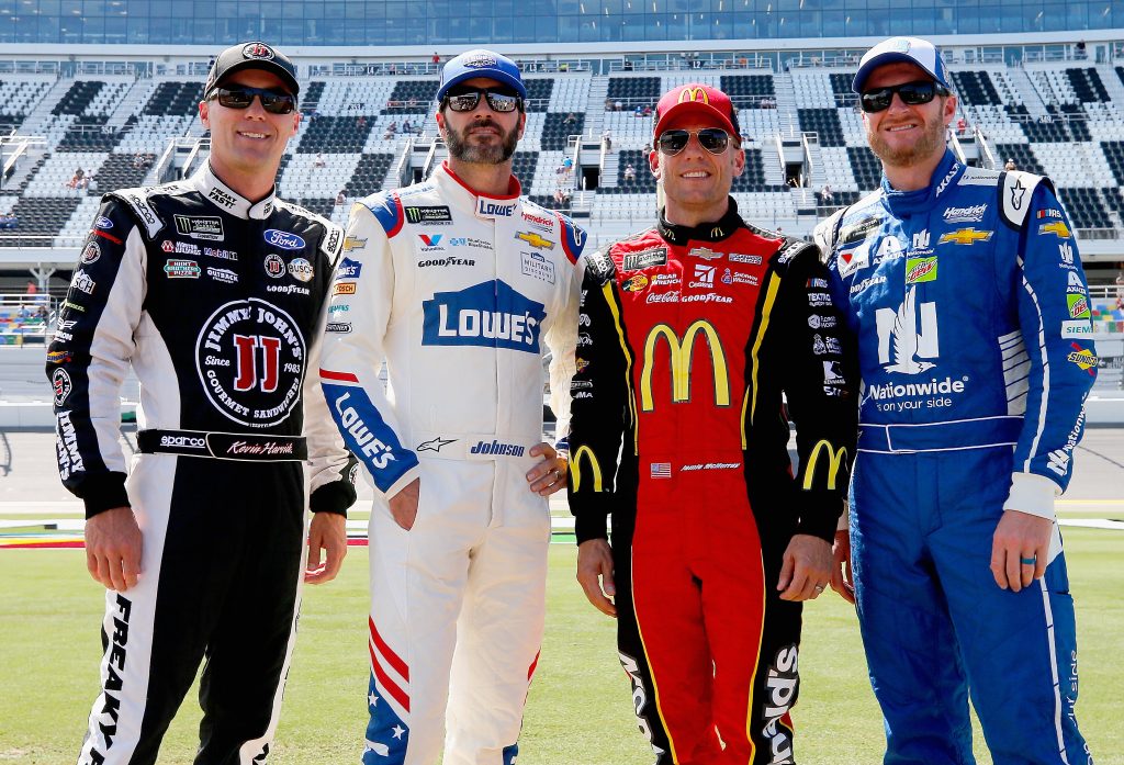 Kevin Harvick Jimmie Johnson Dale Earnhardt Jr