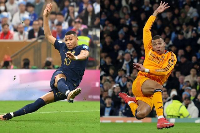 La reprise de volée Mbappé face à Manchester City en Ligue des champions ressemble à celle contre l'Argentine lors de la Coupe du monde 2022