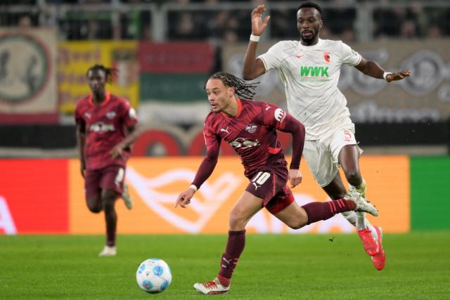 Le RB Leipzig encore freiné à Augsbourg en Bundesliga