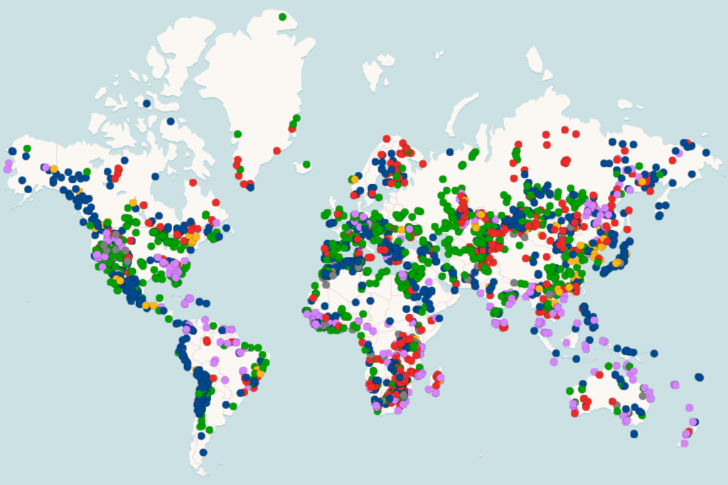 Map reveals where world's rare earth minerals are located