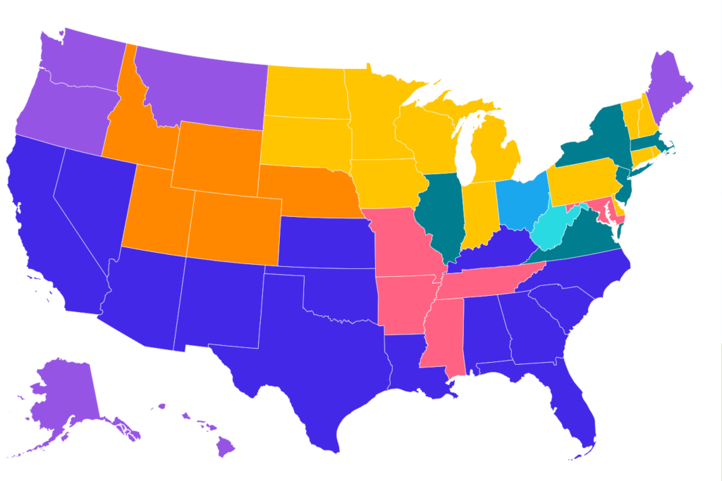 Map shows most popular Super Bowl desserts in each state