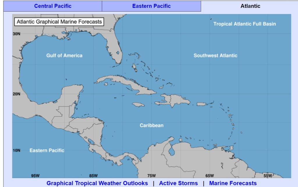 National Hurricane Center Changes Gulf of Mexico