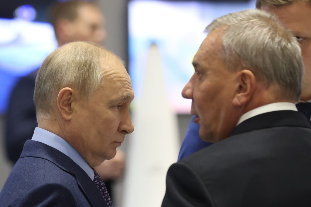 Vladimir Putin and Yuri Borisov