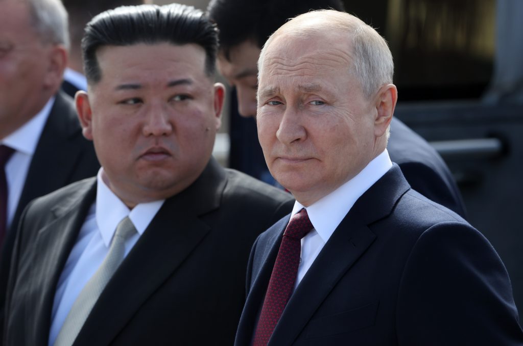 Russian President Vladimir Putin and Kim JongUn