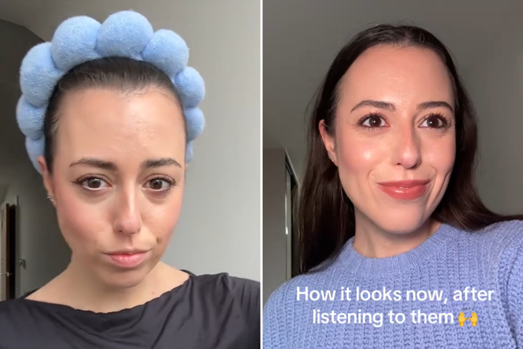 Bride makeup before and after