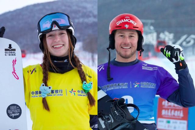 Snowboardcross : Léa Casta et Merlin Surget sur le podium de la Coupe du monde de Beidahu